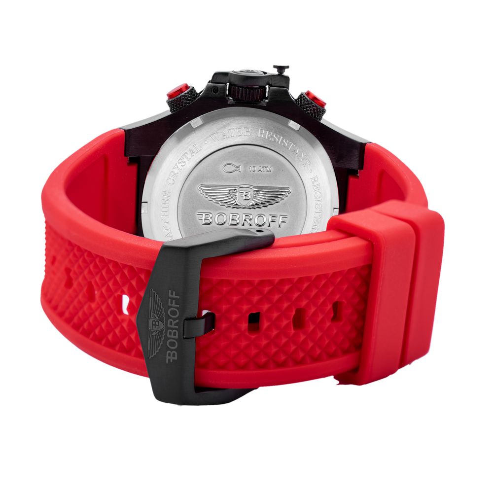 Bobroff Red Rubber Watch Luxury Timepiece for Connoisseurs