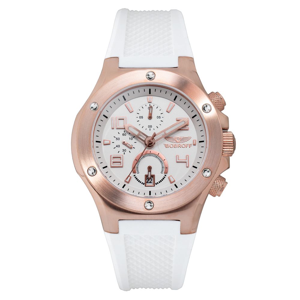 Bobroff White Rubber Watch - Timeless Elegance Redefined