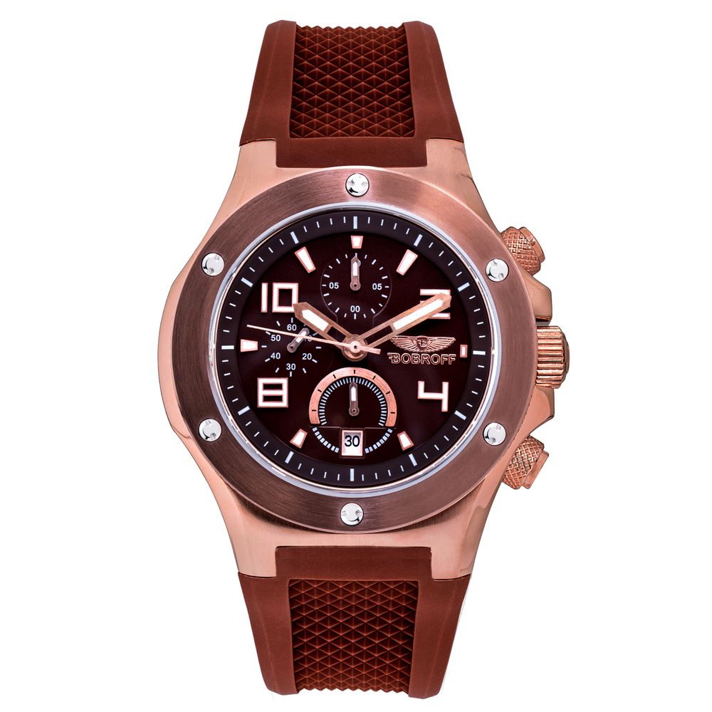 Bobroff Brown Rubber Watch: Timeless Elegance Redefined