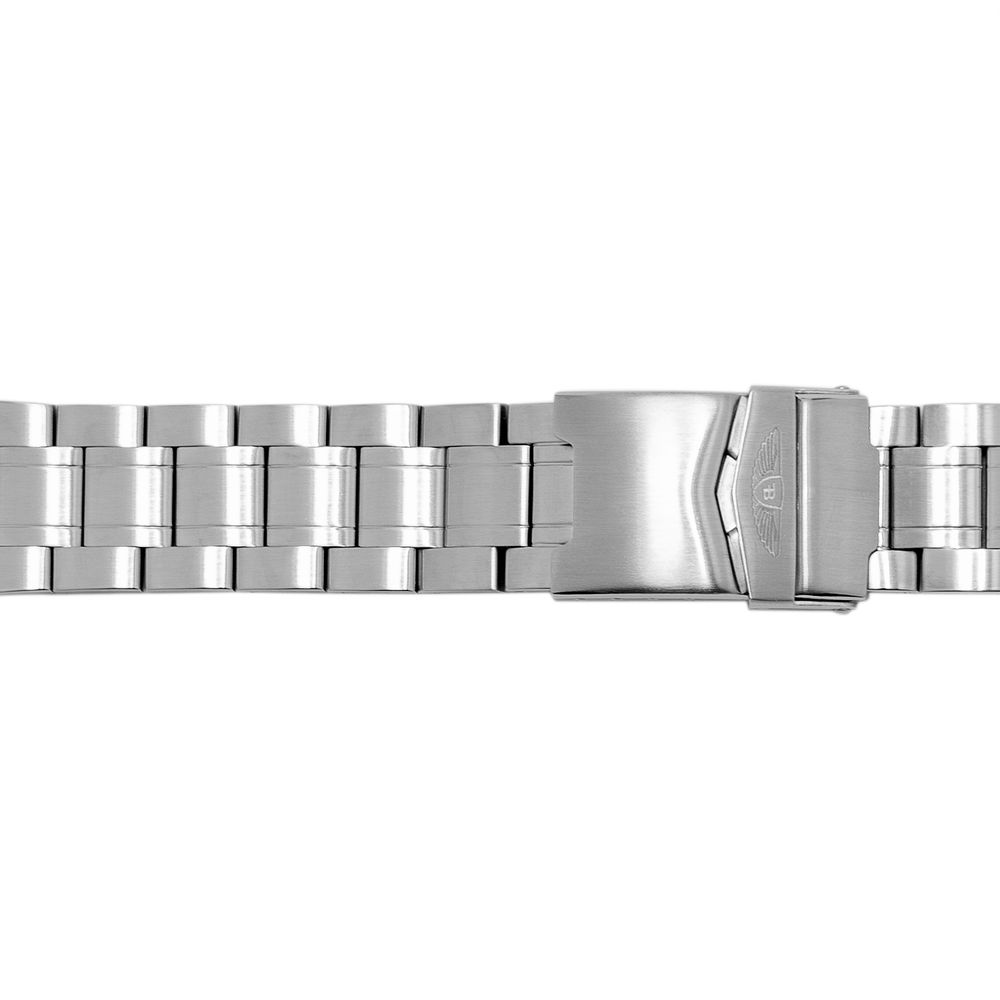 Bobroff Silver Stainless Steel Watch – Timeless Elegance