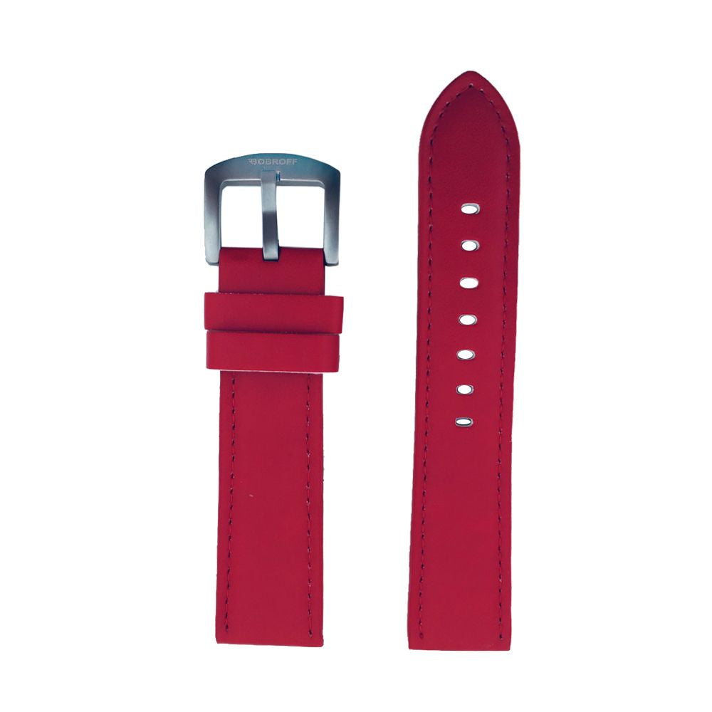 Bobroff Red Leather Watch: Exquisite Timepiece Elegance