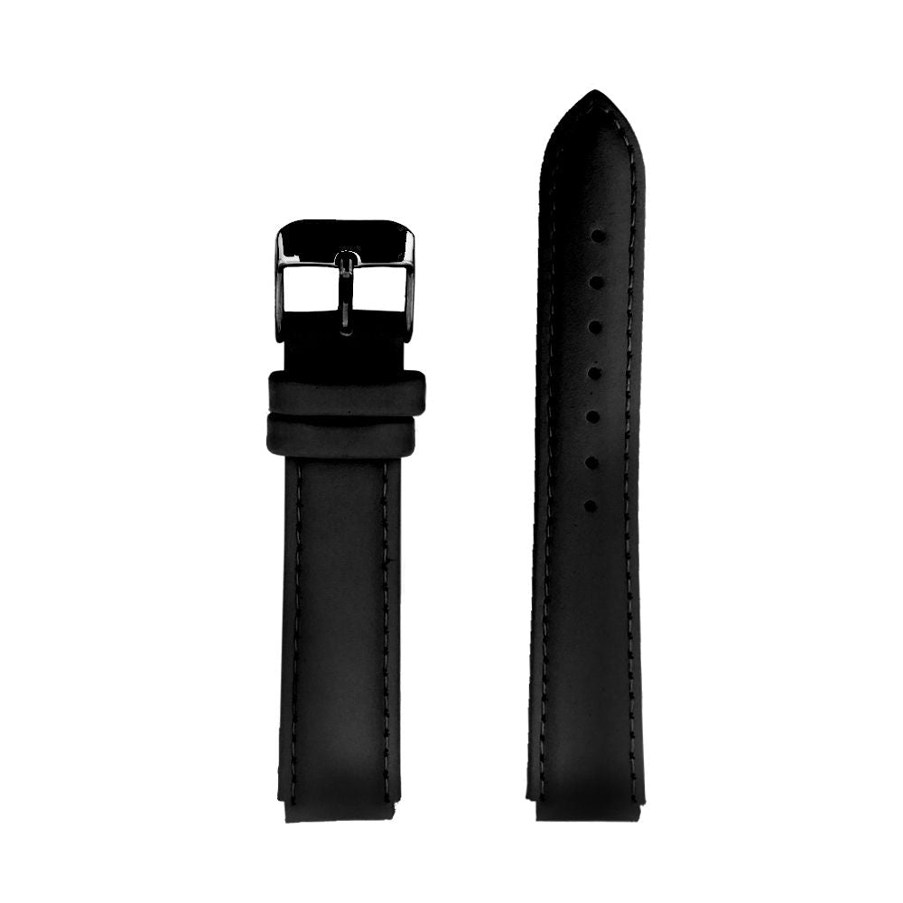 Bobroff Black Leather Watch - Timeless Elegance Redefined
