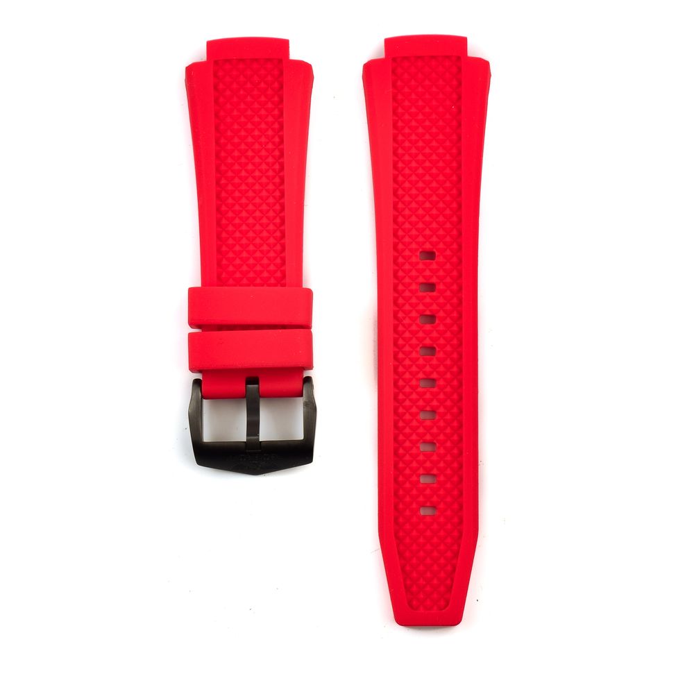 Bobroff Red Silicone Watch - Luxurious Contemporary Timepiece