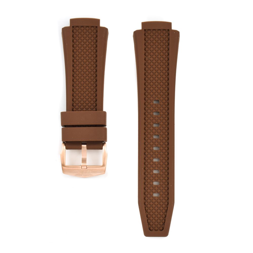 Bobroff Brown Silicone Watch - Modern Elegance Redefined