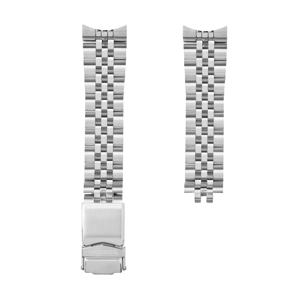 Bobroff Silver Stainless Steel Watch for Timeless Elegance