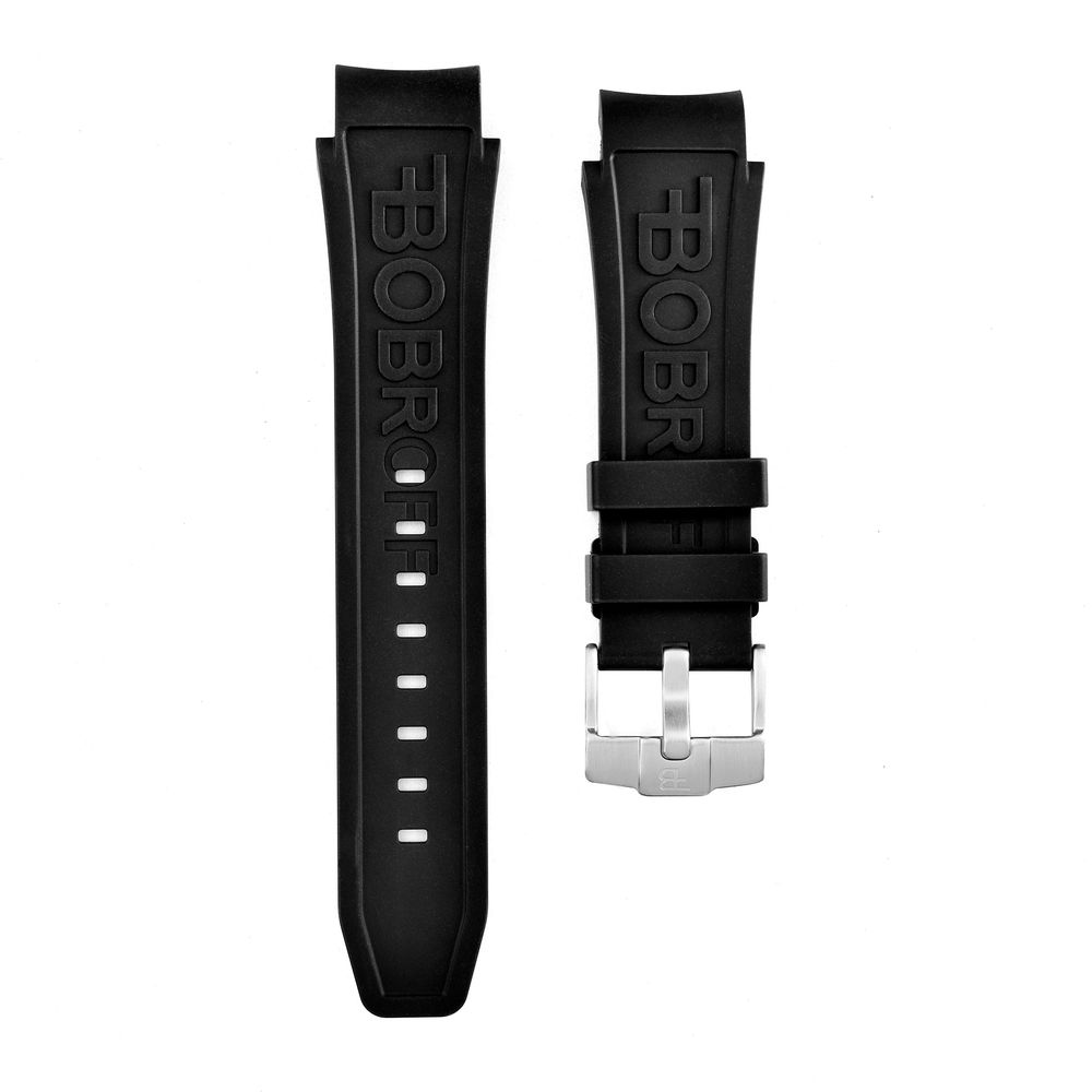 Bobroff Black Rubber Watch - Sophisticated Timepiece Excellence