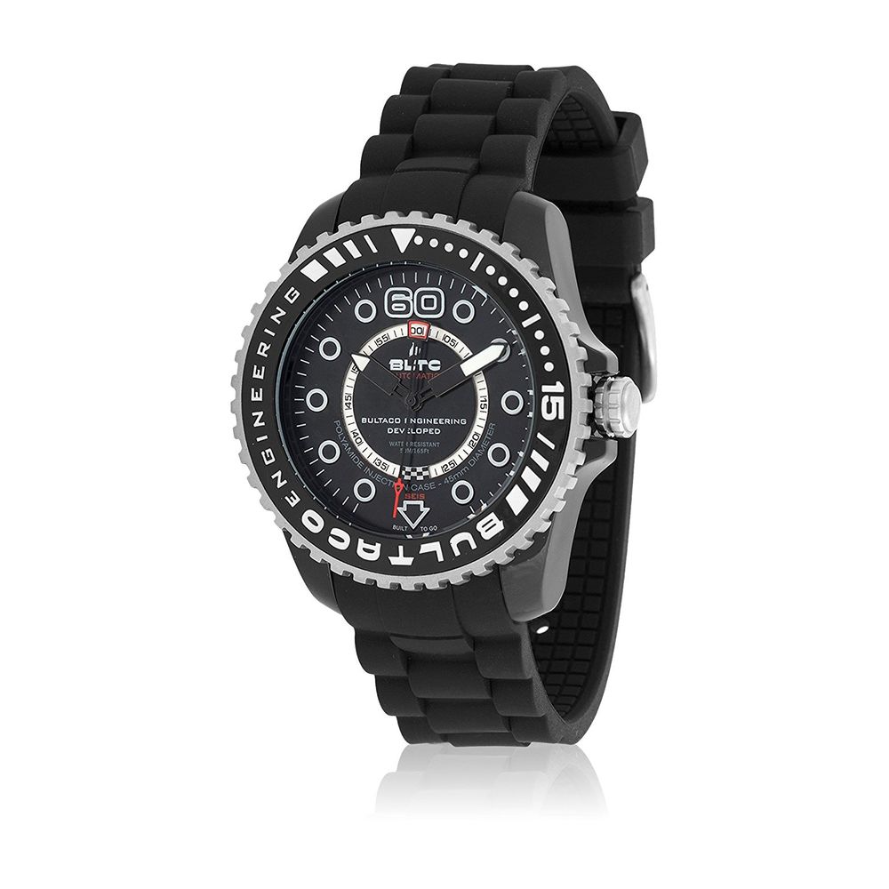 Bultaco Black Silicone Watch - Refined Elegance Redefined