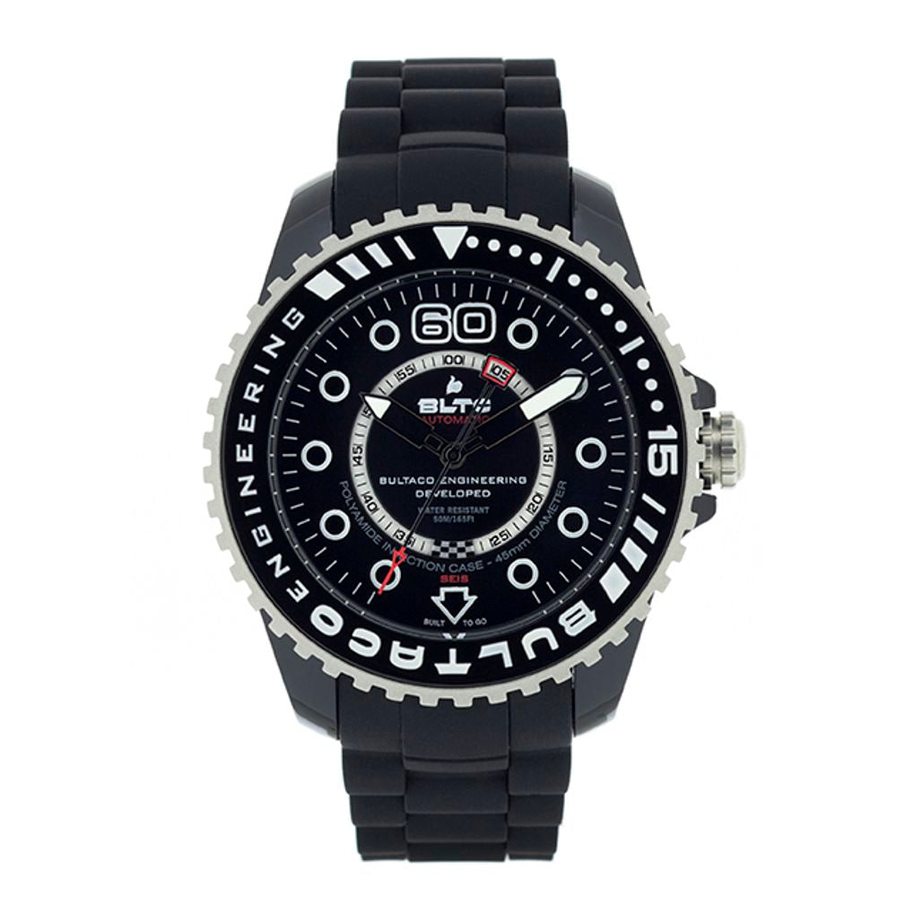 Bultaco Black Silicone Watch - Refined Elegance Redefined