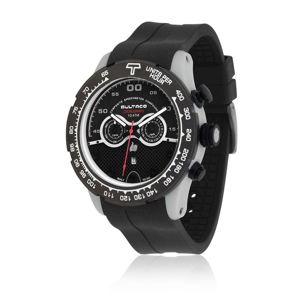 Bultaco Black Rubber Watch: A Statement of Luxury Elegance