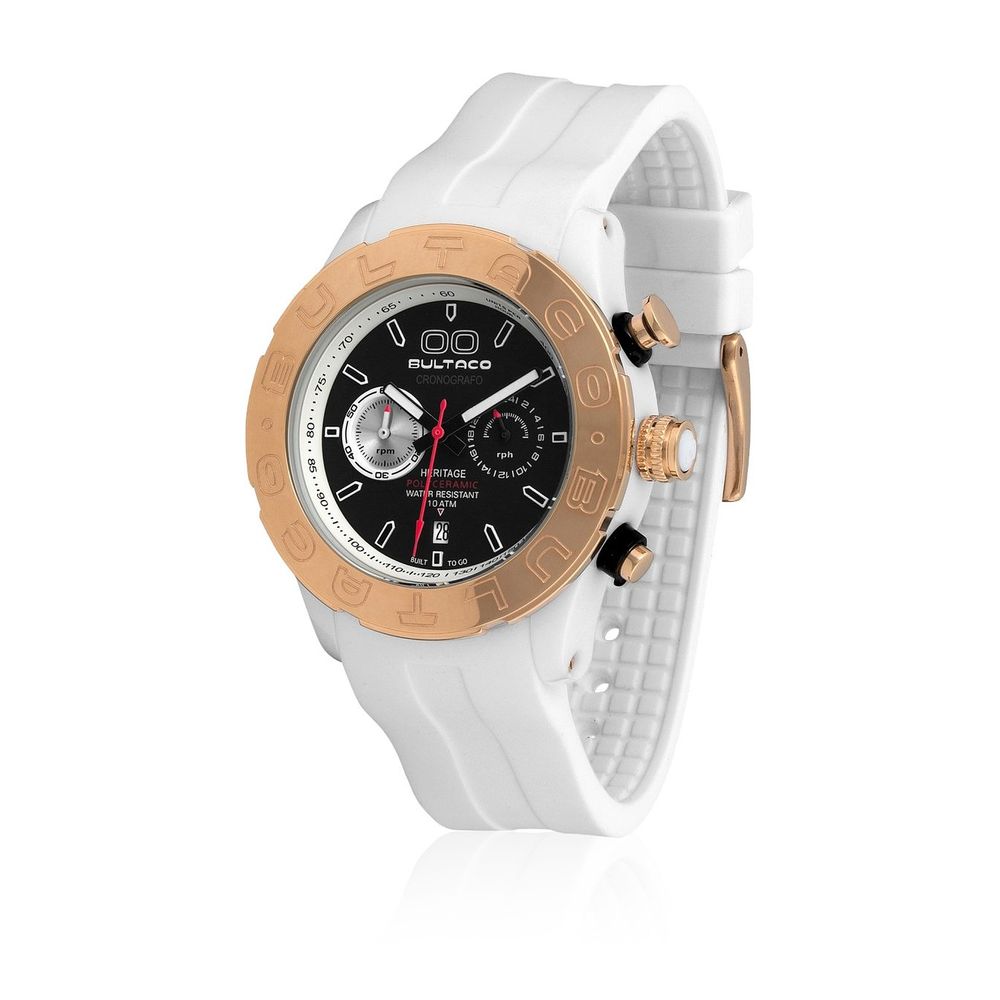 Bultaco White Rubber Watch: Timeless Elegance Redefined