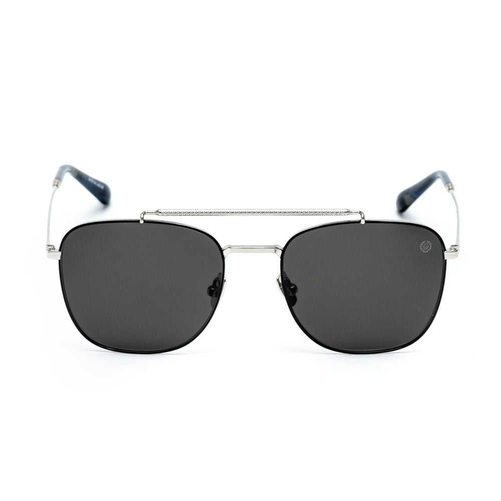 Belstaff Gray Titanium Sunglasses for Timeless Elegance