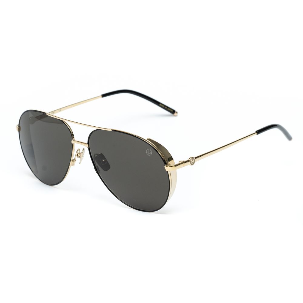 Belstaff Gold Titanium Sunglasses with Timeless Elegance