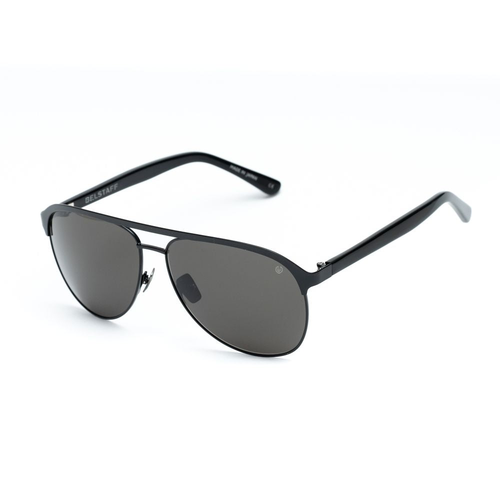 Belstaff Black Acetate Sunglasses with Timeless Elegance
