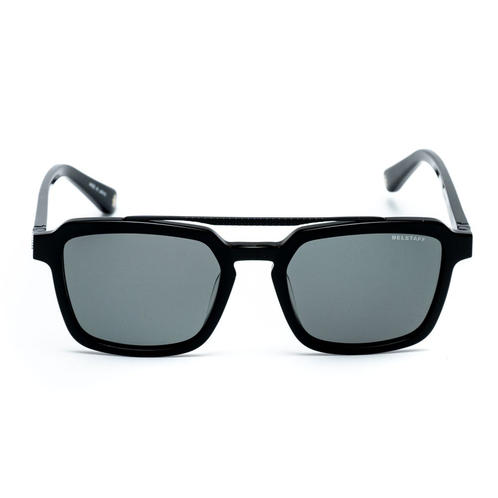Belstaff Black Acetate Sunglasses with Carl Zeiss Lenses