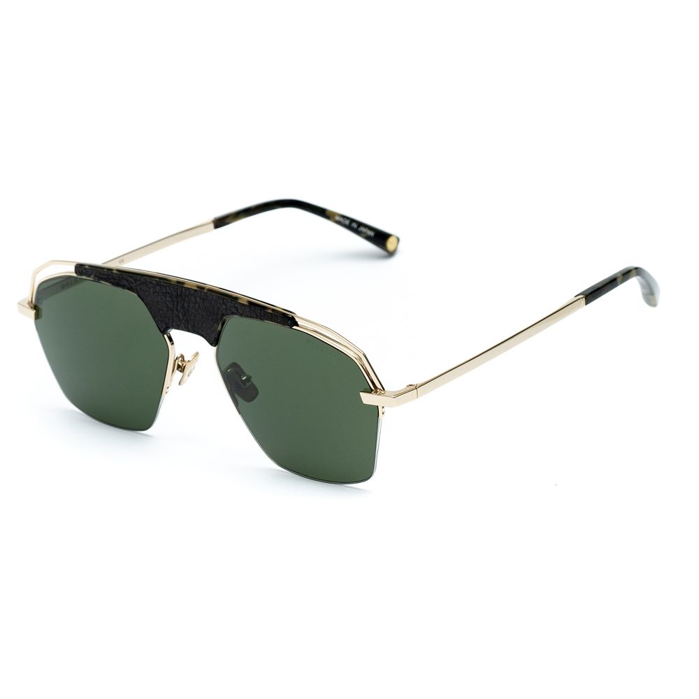 Belstaff Gold Titanium Sunglasses with Timeless Elegance