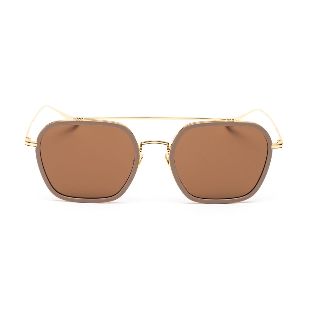 Belstaff Gold Titanium Sunglasses with Timeless Elegance