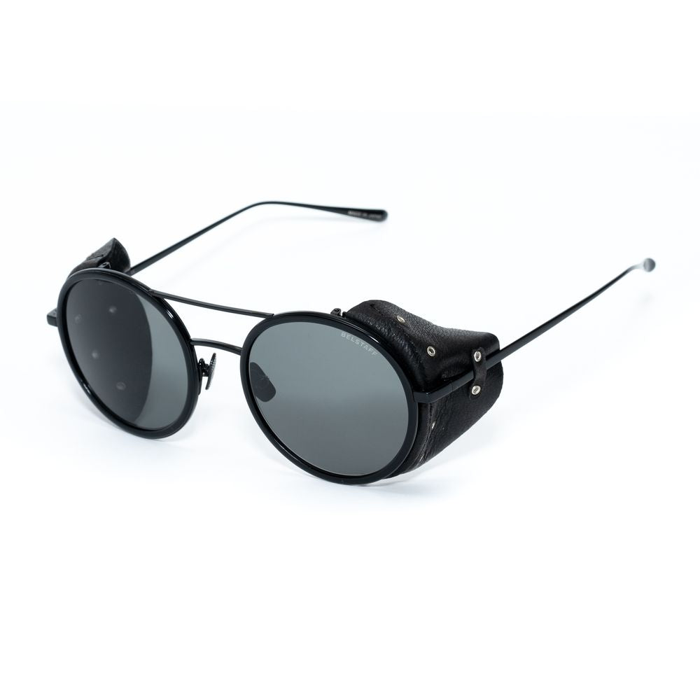 Belstaff Black Titanium Sunglasses with Luxury Lenses