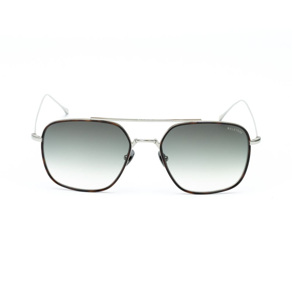 Belstaff Gray Titanium Sunglasses for Timeless Elegance