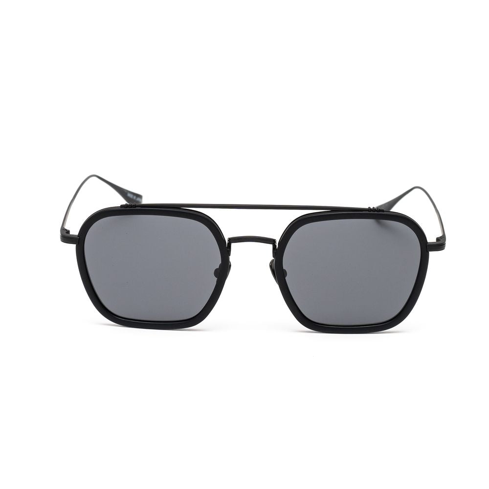 Belstaff Black Stainless Steel Sunglasses for Timeless Elegance