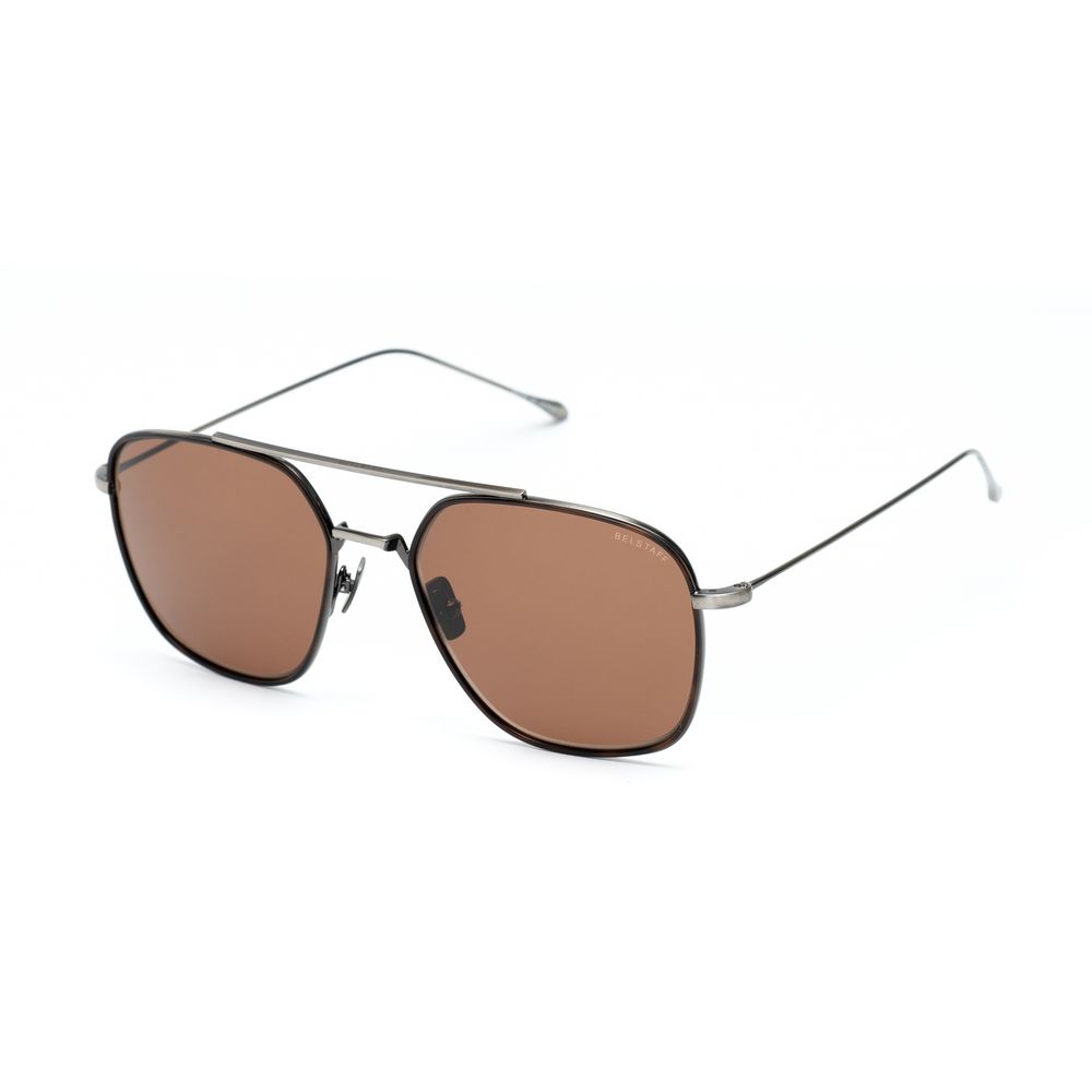 Belstaff Brown Titanium Sunglasses - Timeless Elegance Redefined