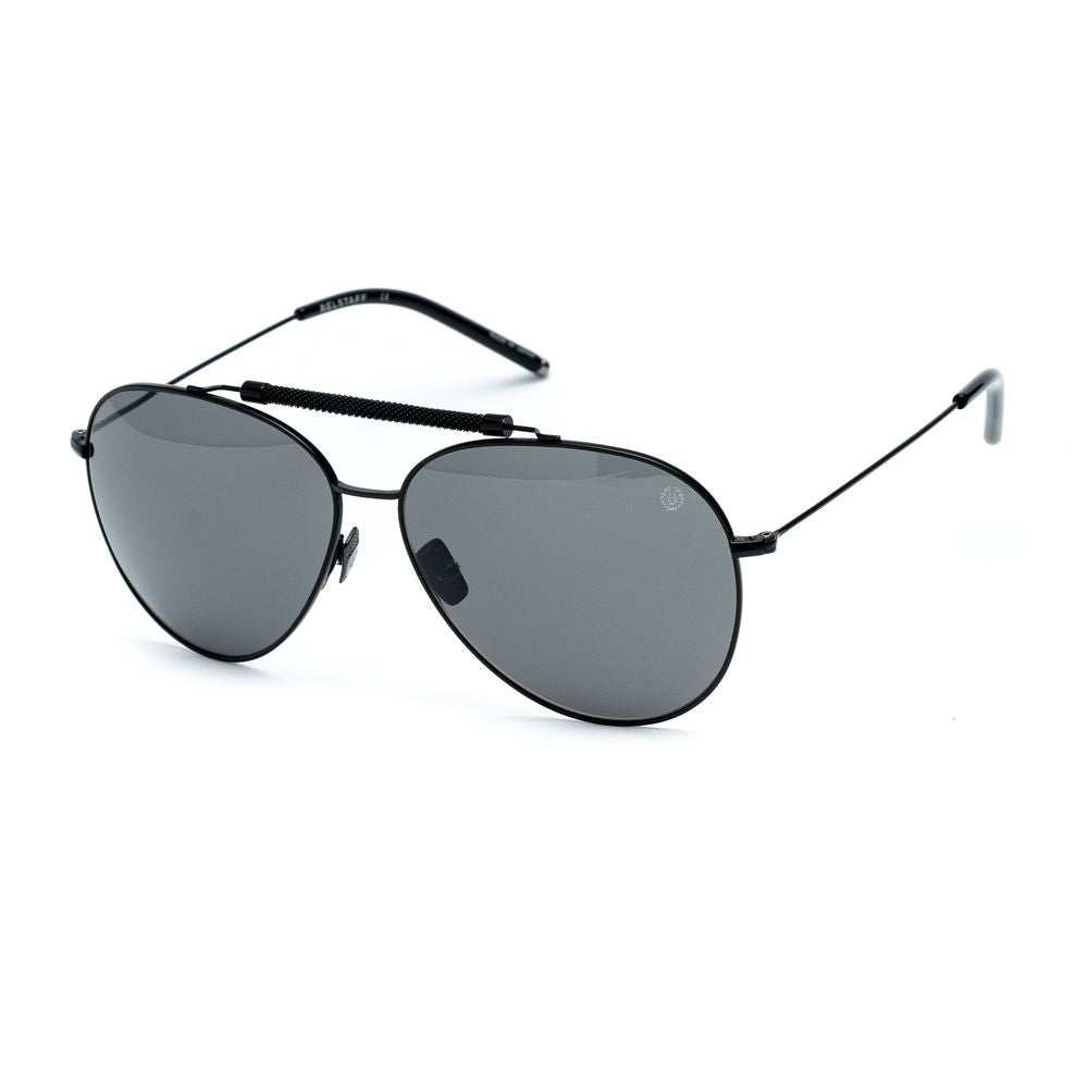 Belstaff Black Titanium Sunglasses for Timeless Elegance
