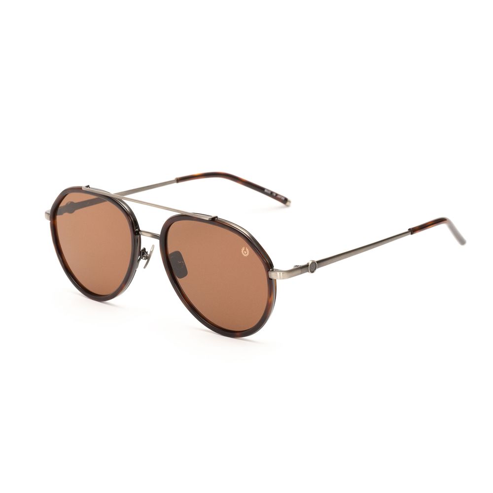 Belstaff Brown Titanium Sunglasses - Timeless Luxury Accessory