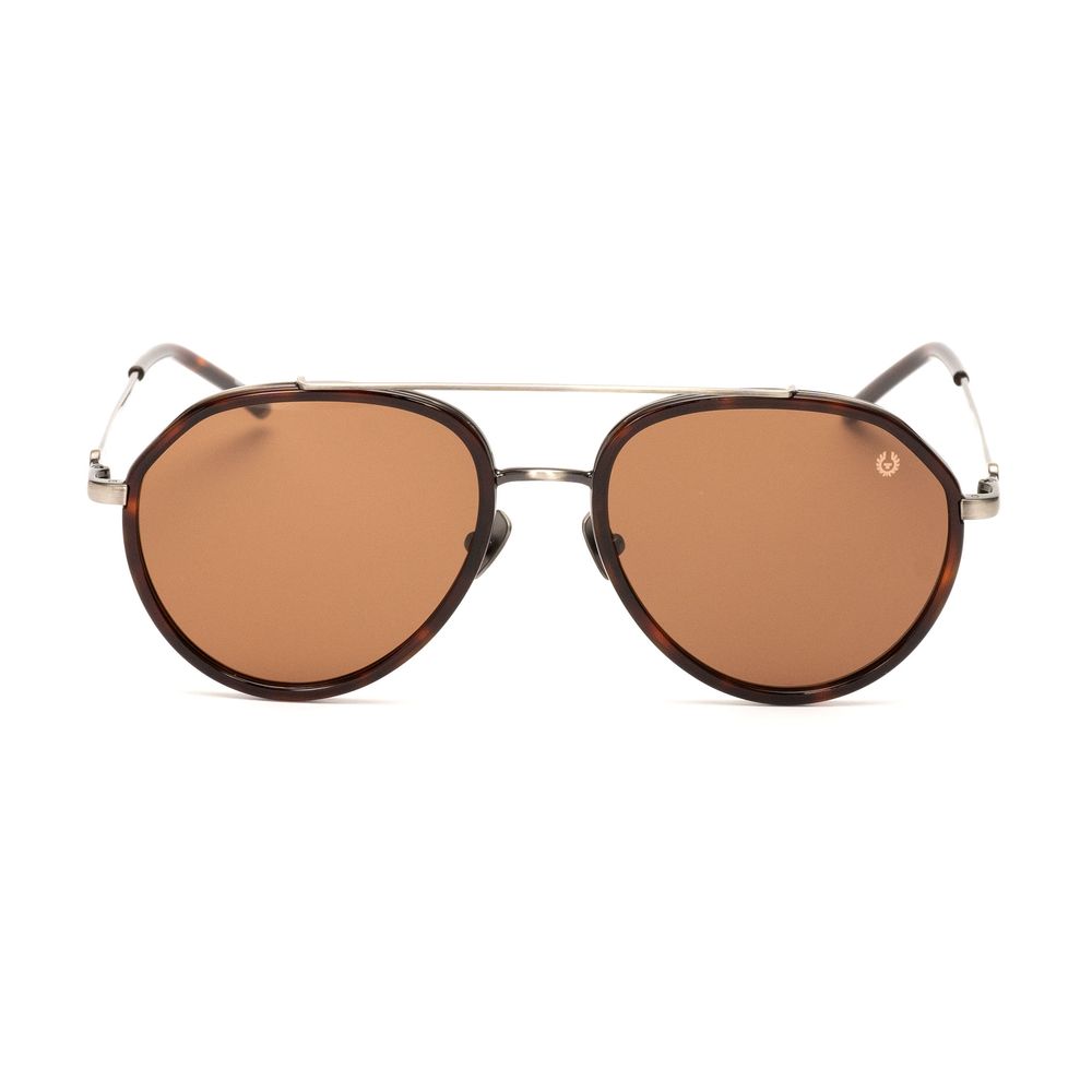 Belstaff Brown Titanium Sunglasses - Timeless Luxury Accessory