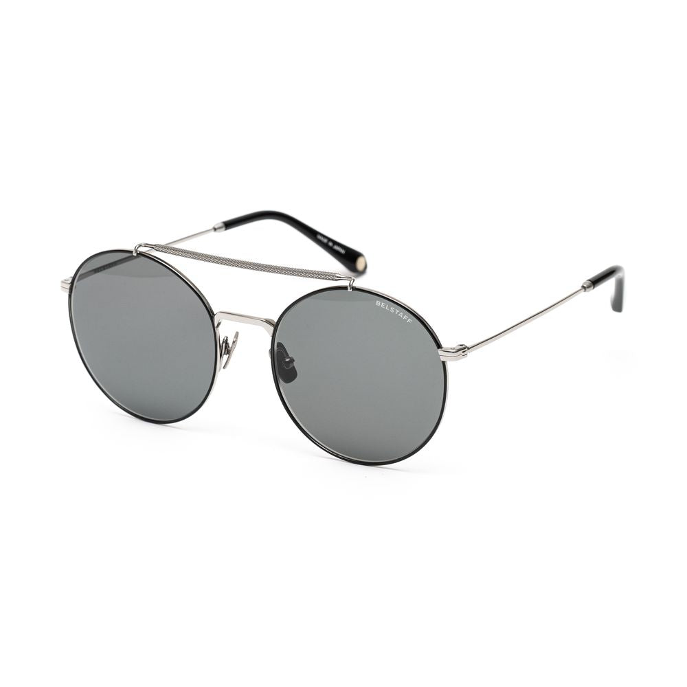 Belstaff Black Titanium Sunglasses for Elevated Sophistication