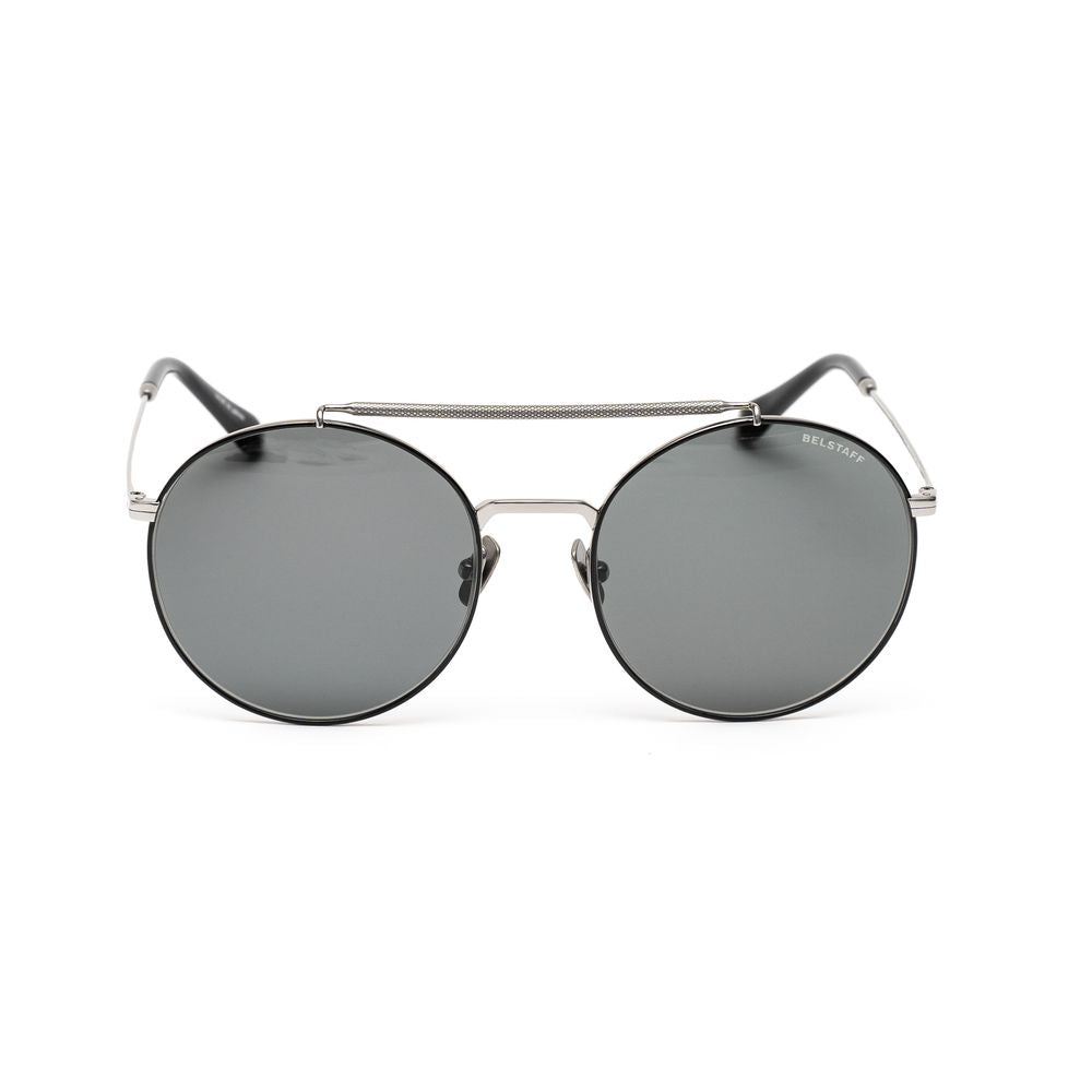 Belstaff Black Titanium Sunglasses for Elevated Sophistication