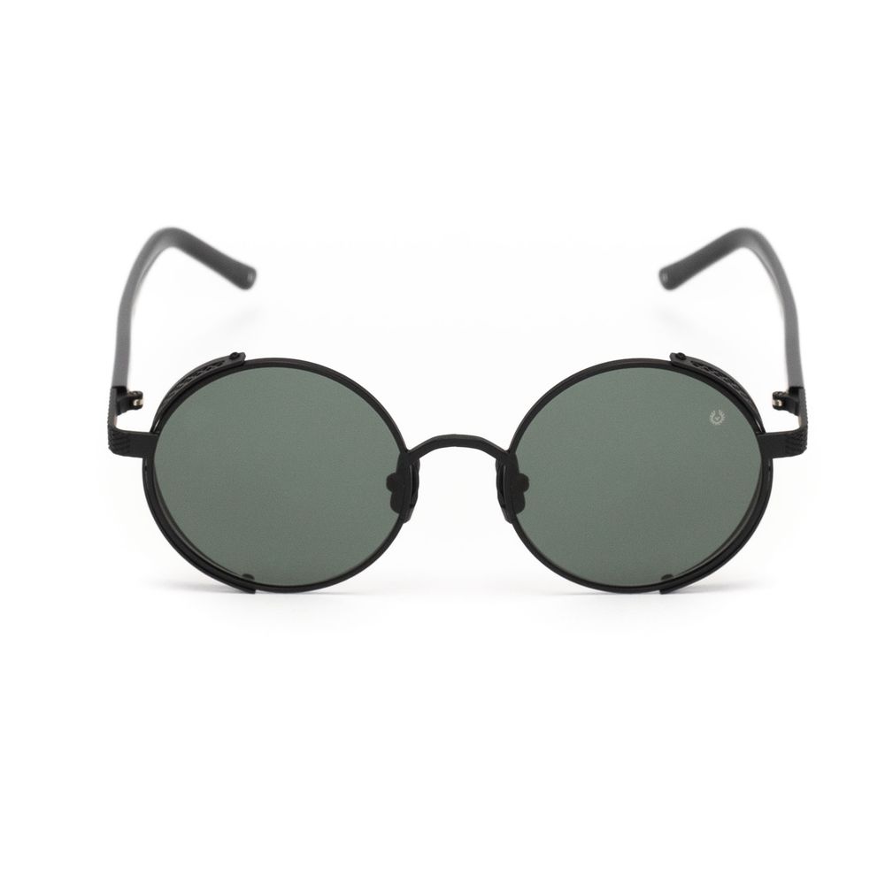 Belstaff Black Acetate Sunglasses with Timeless Elegance
