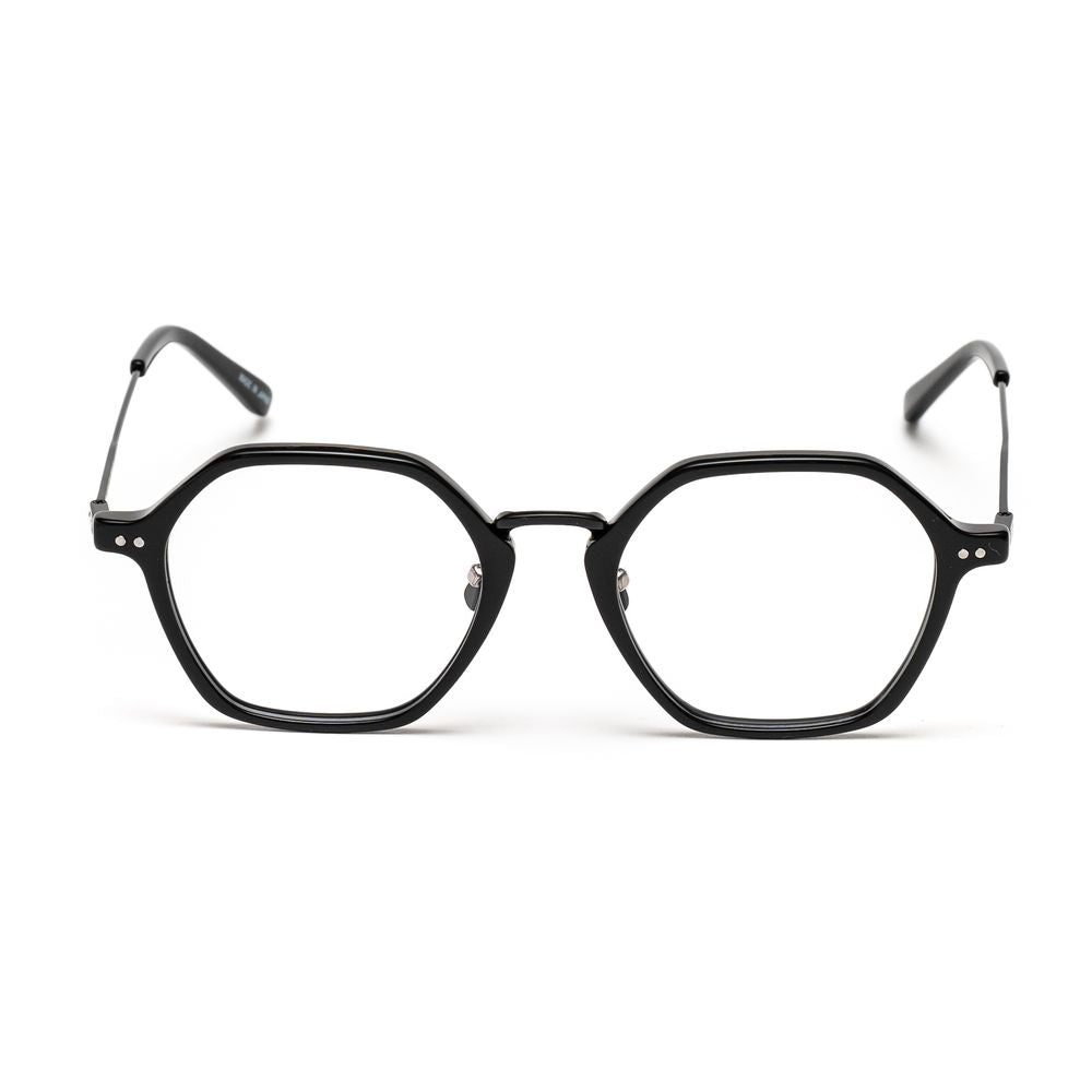 Belstaff Black Stainless Steel Eyewear Frames for Timeless Elegance