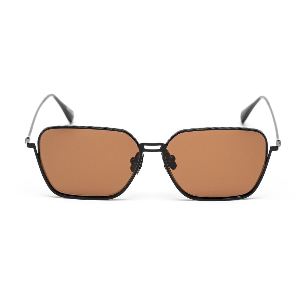 Belstaff Black Stainless Steel Sunglasses for Timeless Elegance