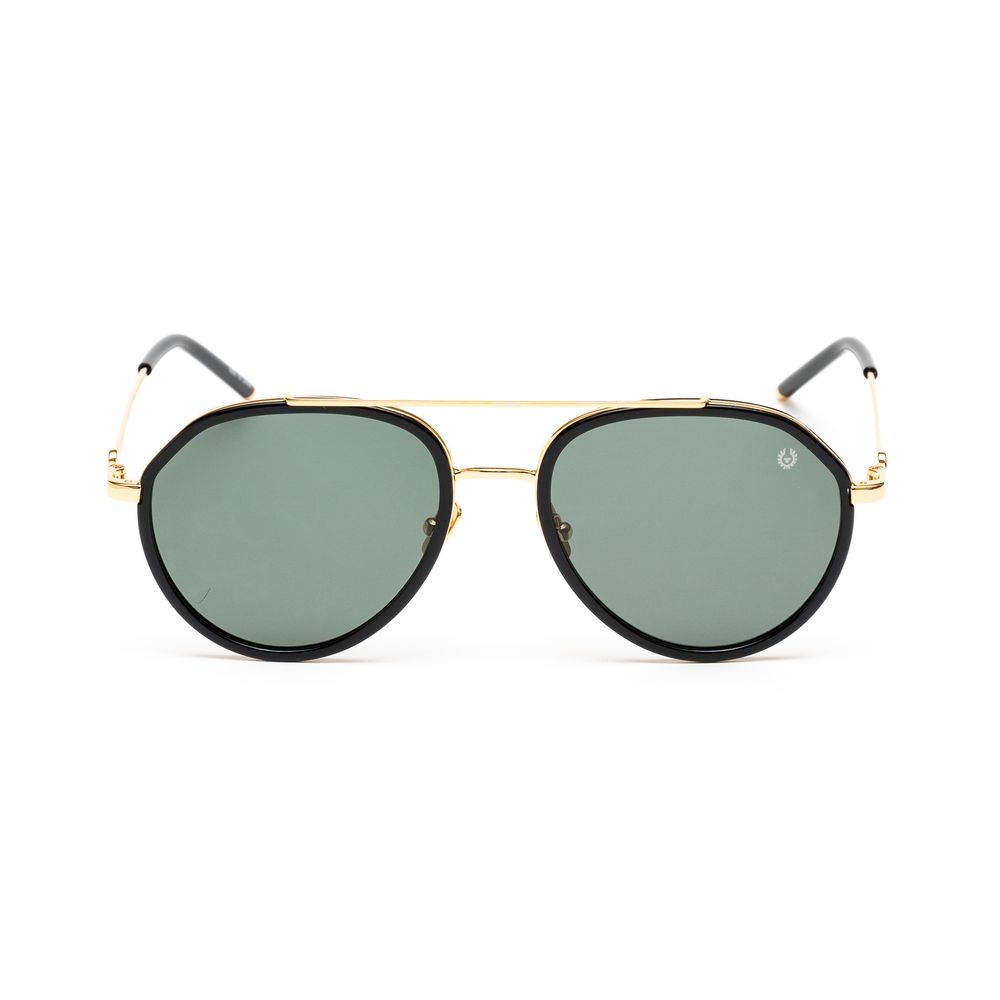 Belstaff Gold Stainless Steel Sunglasses for Timeless Elegance