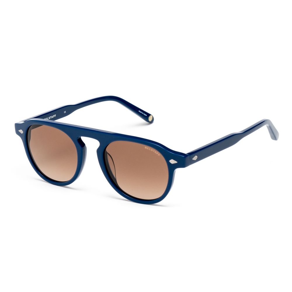 Belstaff Blue Acetate Sunglasses with Timeless Elegance