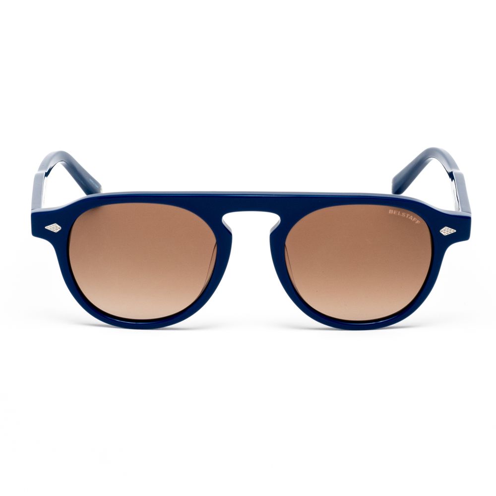 Belstaff Blue Acetate Sunglasses with Timeless Elegance