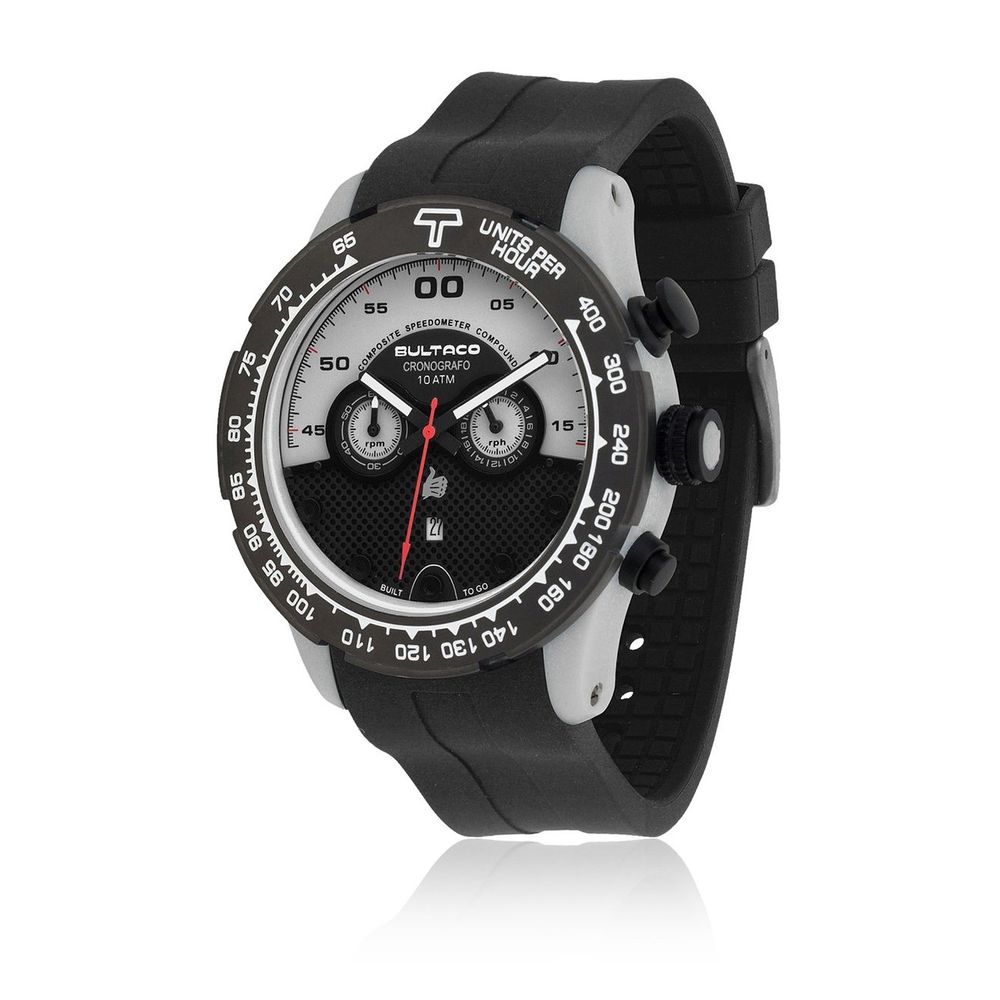 Bultaco Black Rubber Watch - Timeless Sophistication Redefined