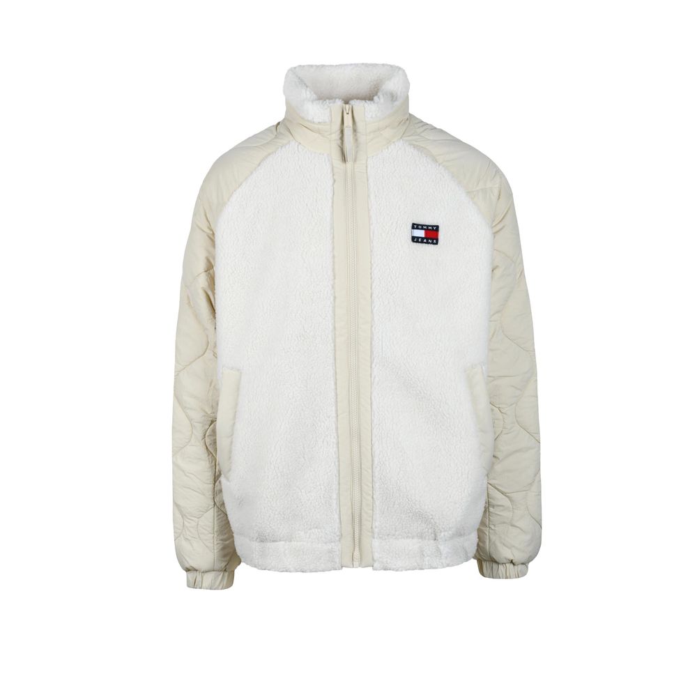 Tommy Hilfiger Cream Cotton Jacket for Elevated Style
