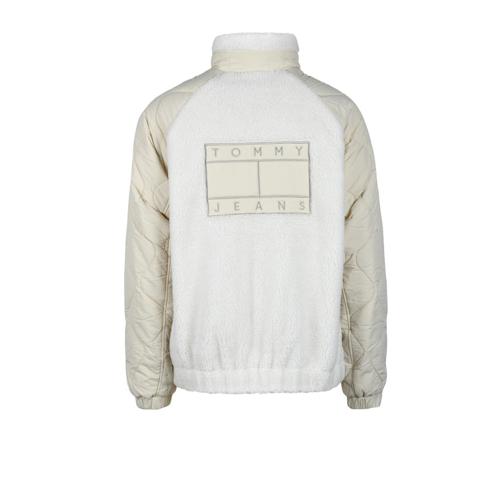 Tommy Hilfiger Cream Cotton Jacket for Elevated Style