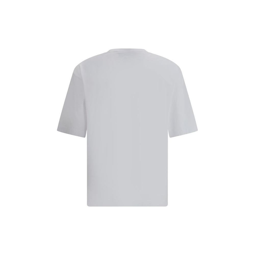Dsquared² White Cotton T-Shirt with Print for Elevated Casual Style