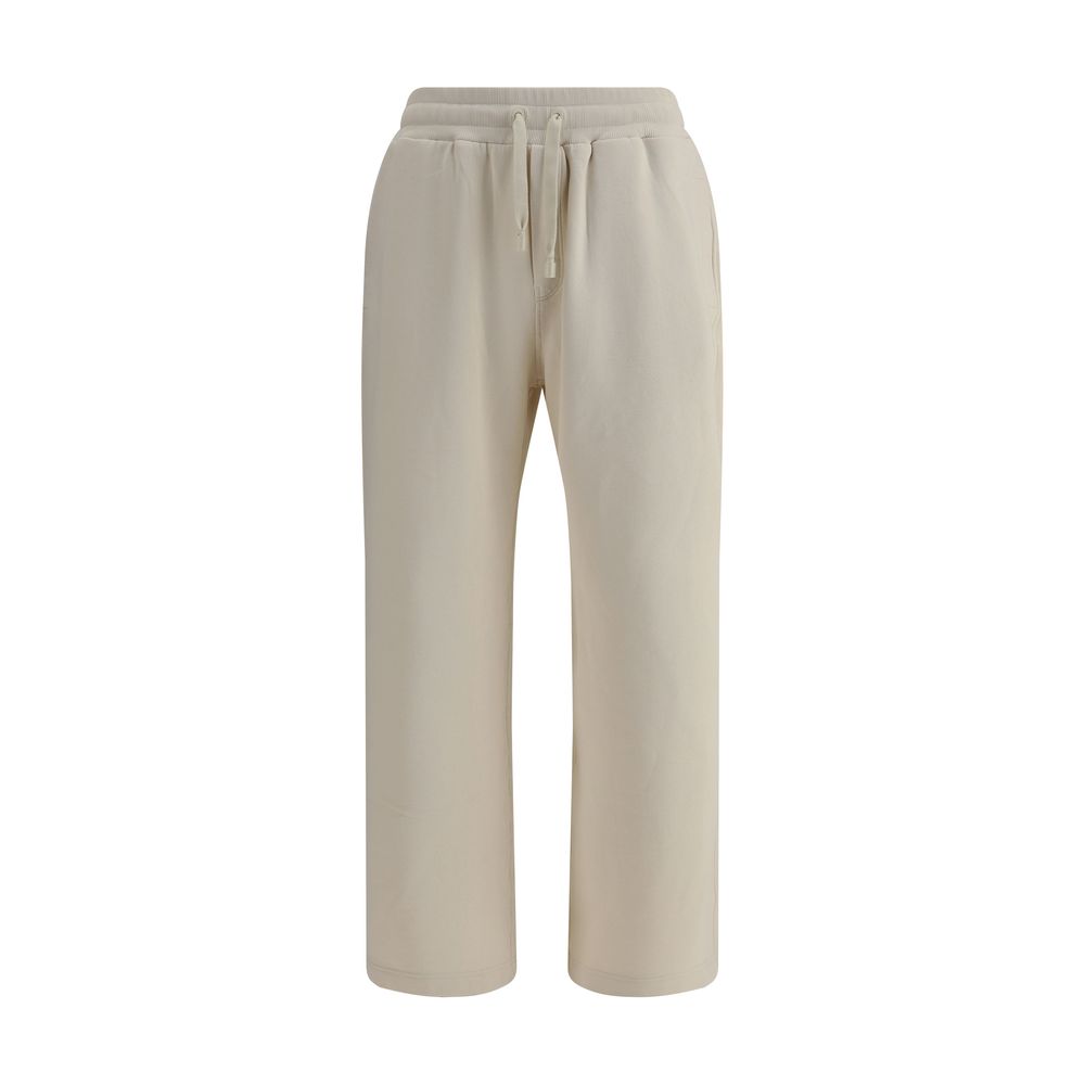 Dolce & Gabbana Black Cotton Wide-leg Sweatpants
