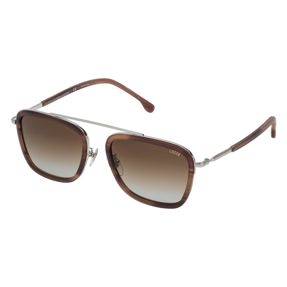 Lozza Brown Metal Sunglasses Exquisite Italian Design