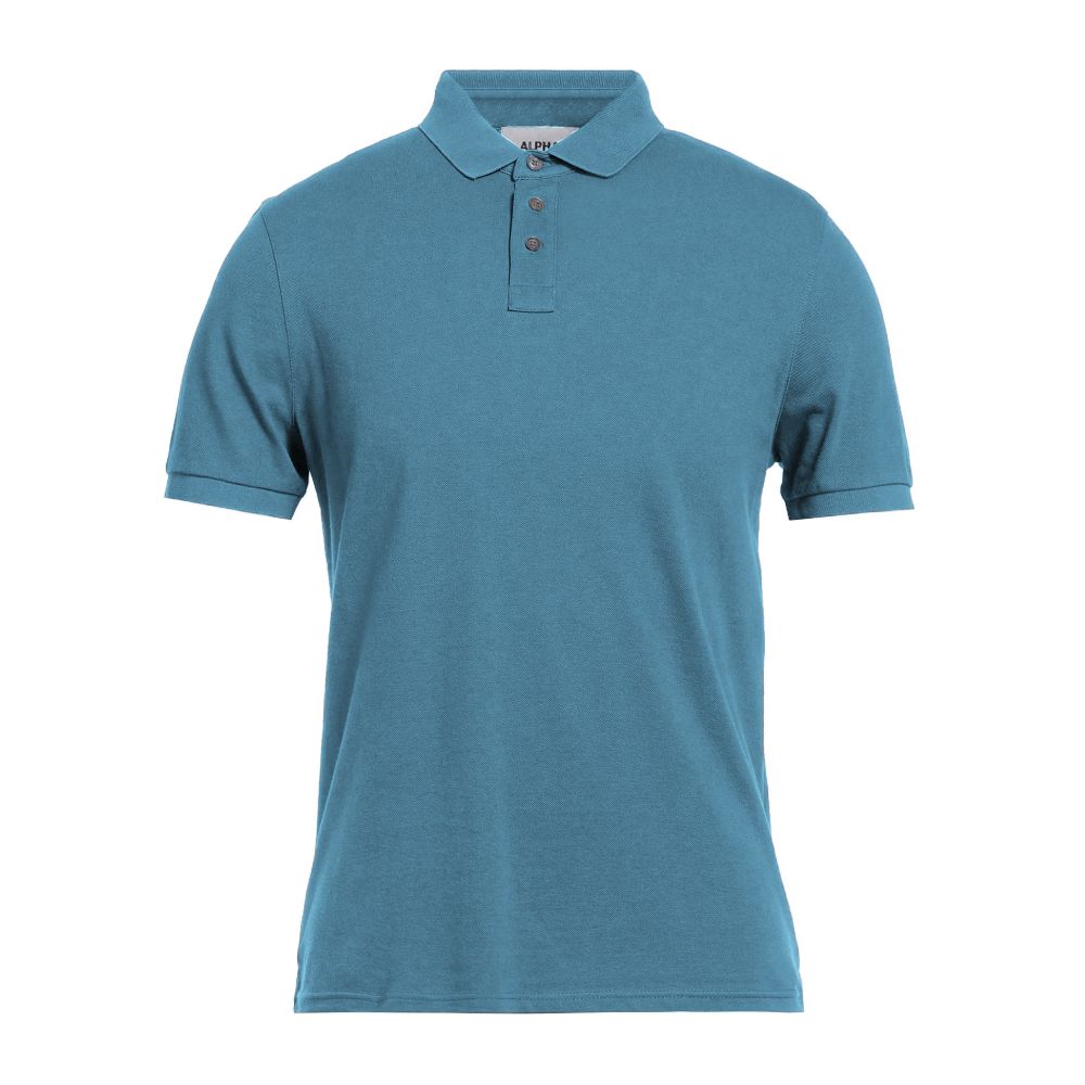 Alpha Studio Light Blue Cotton Polo Shirt - Effortless Elegance