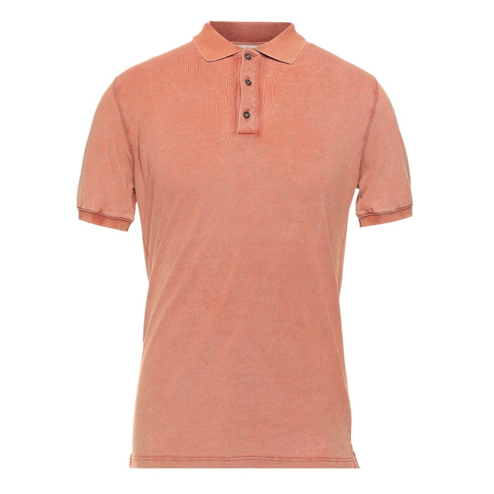 Alpha Studio Pink Cotton Polo Shirt - Effortless Elegance
