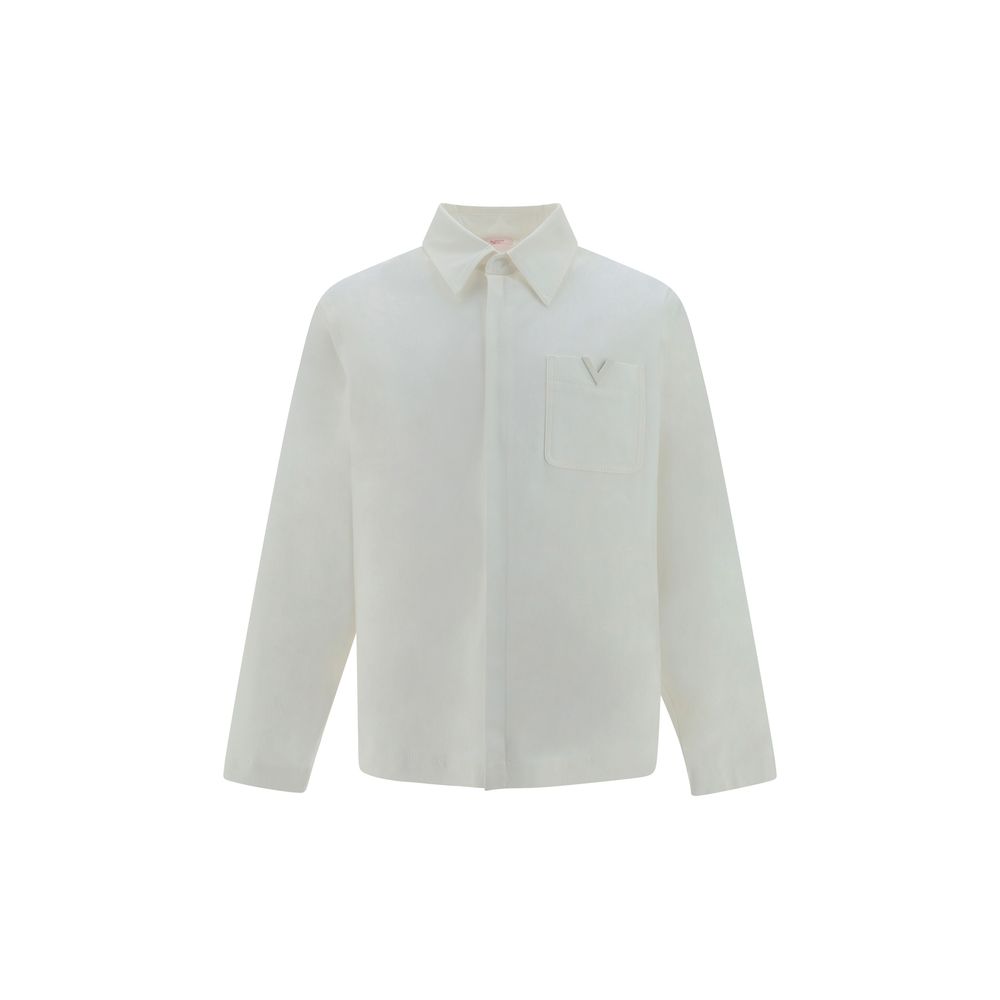 Valentino White Premium Cotton Shirt: Timeless Elegance in Premium Cotton
