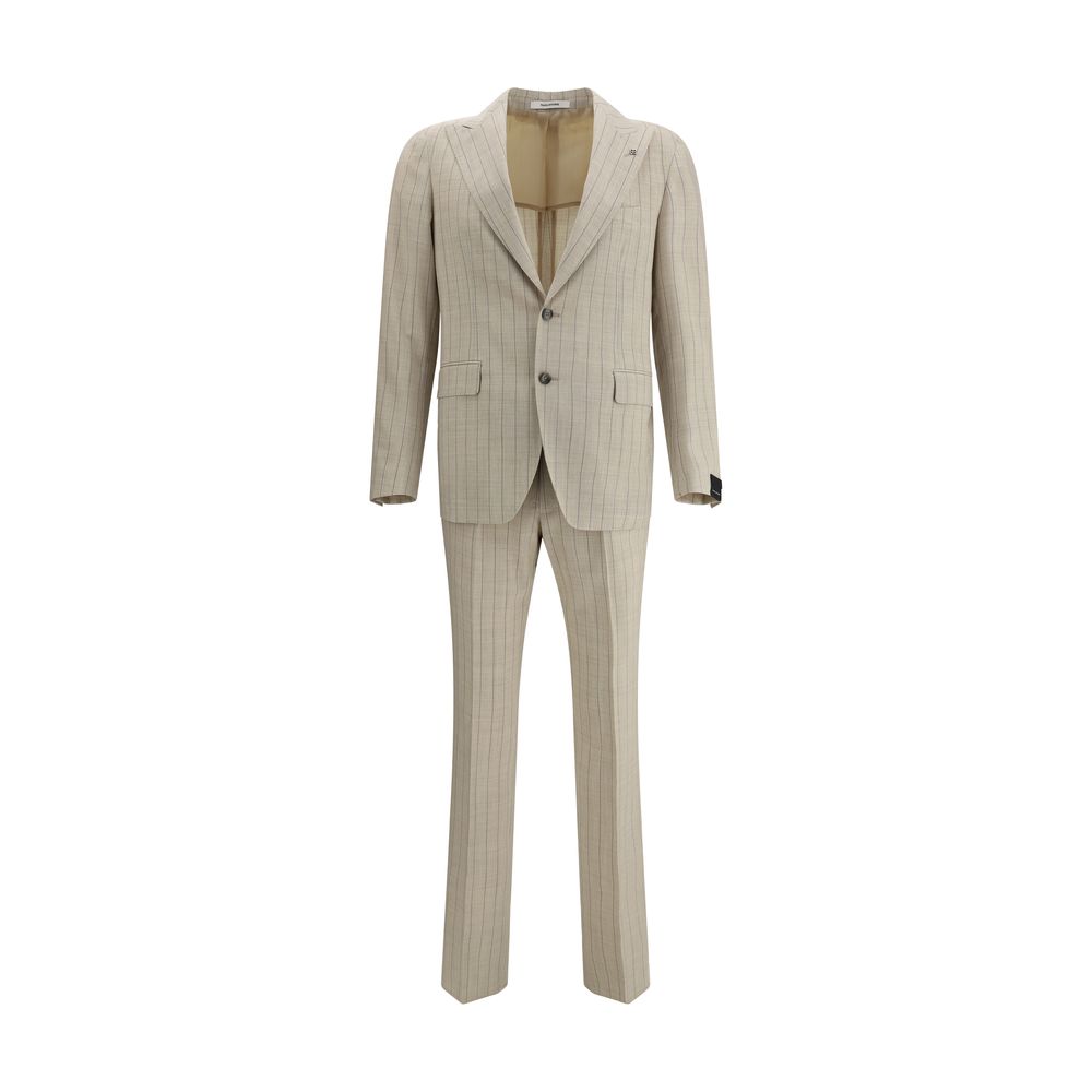 Tagliatore Blue Wool Pinstripe Suit - Timeless Elegance Redefined