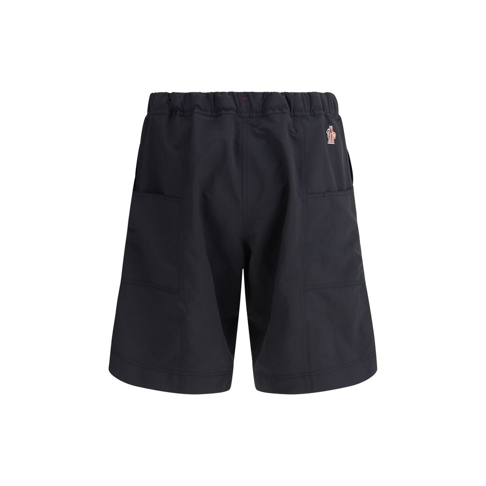 Moncler Grey Technical Fabric Sport Shorts