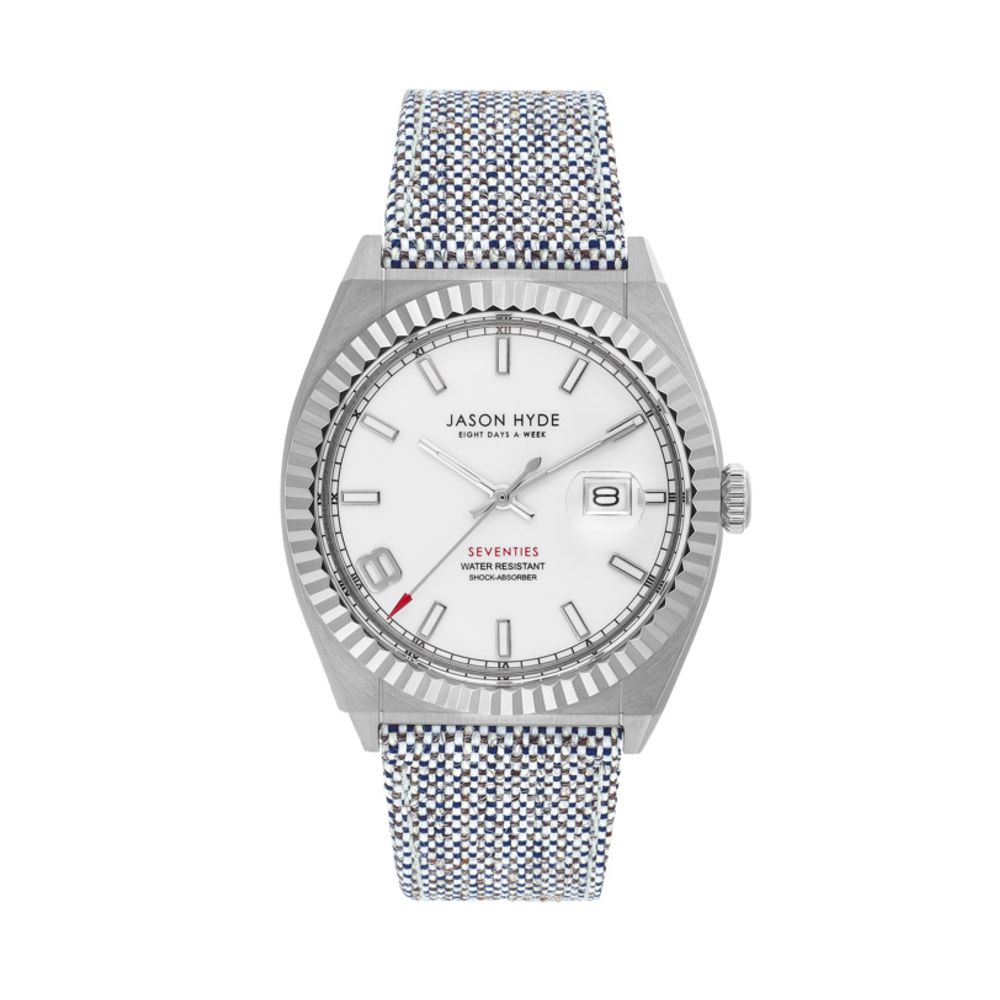 Jason Hyde Gray Textile Watch for Timeless Elegance