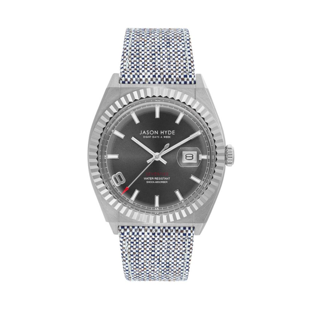 Jason Hyde Gray Textile Watch - Sophisticated Luxury Timepiece