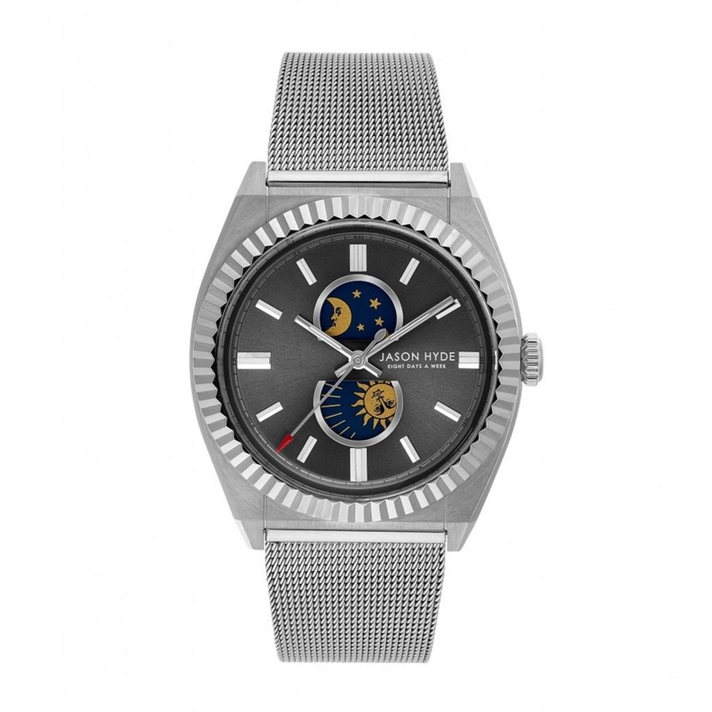 Jason Hyde Gray Steel Watch - Timeless Elegance Redefined