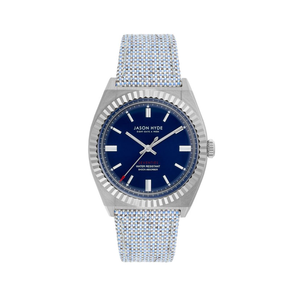 Jason Hyde White Textile Watch for Timeless Elegance